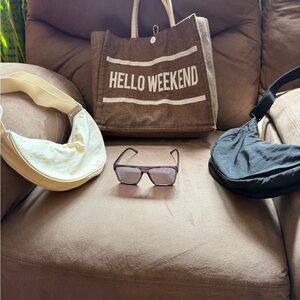 Victoria Beckham for Target Brown Tote and Accessories